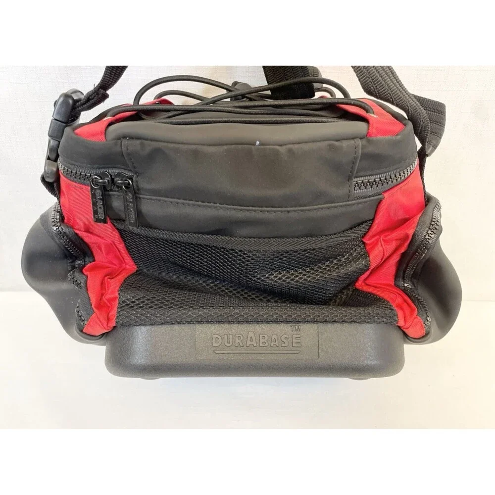 NEW Glacier Gear Insulated Cooler Bag Zippers Strap 4 Compartments Red Outdoors